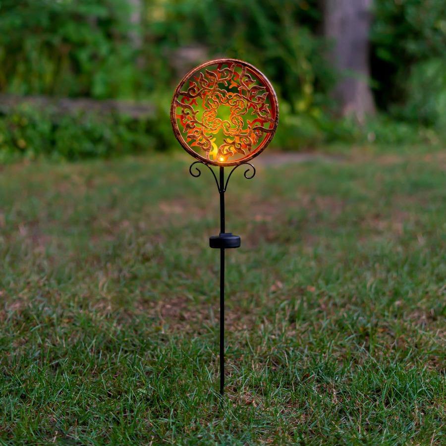 Solar LED Shadow Stake Lights Copper Sun TOE365