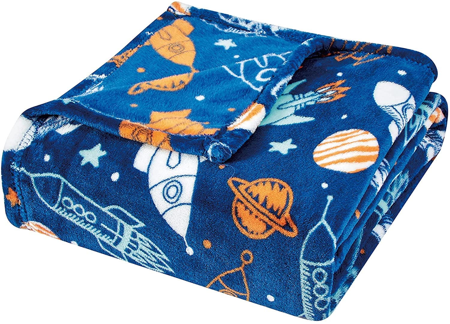 Space Adventure Microplush 50" x 60" Throw Blanket 166386