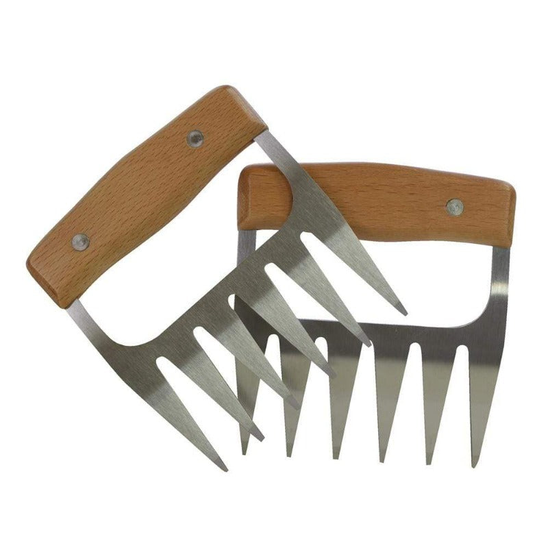 Stainless Steel Barbeque Meat Claw Shredder Set PG93843