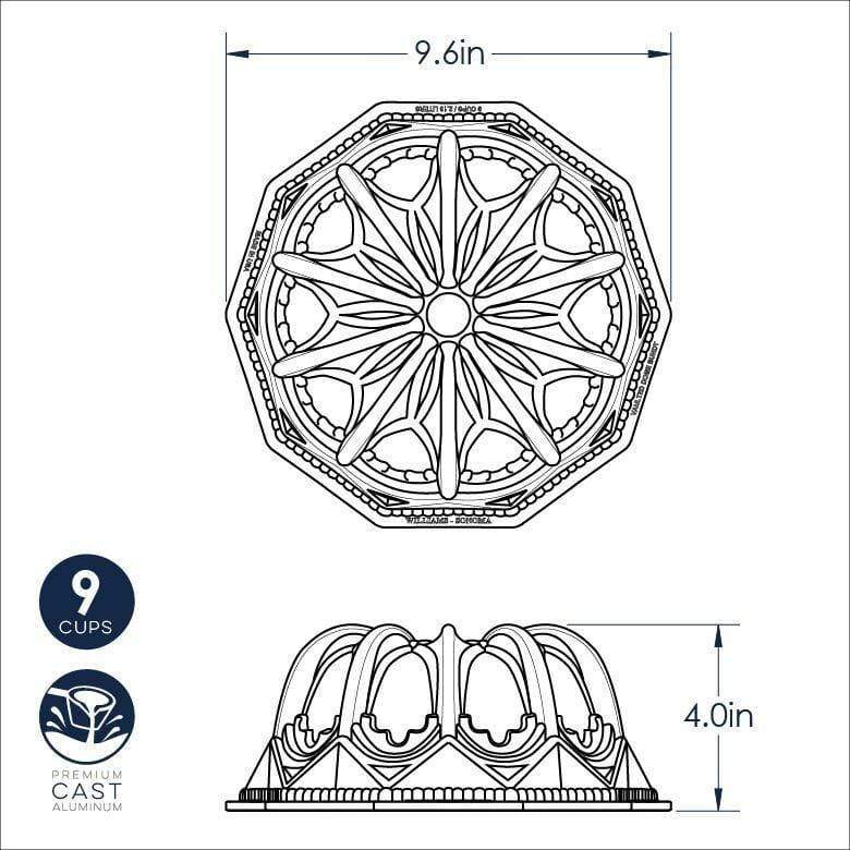 Vaulted Cathedral Bundt Pan 88637M