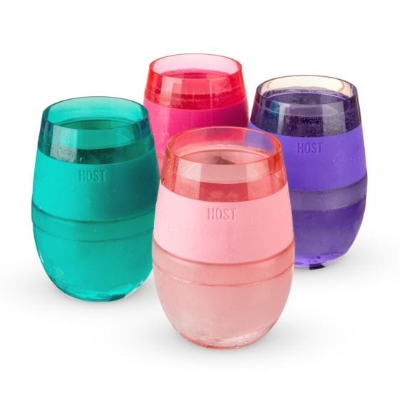 Wine Freeze Cooling Cups by Host Set of 4 - Various Colors 5168